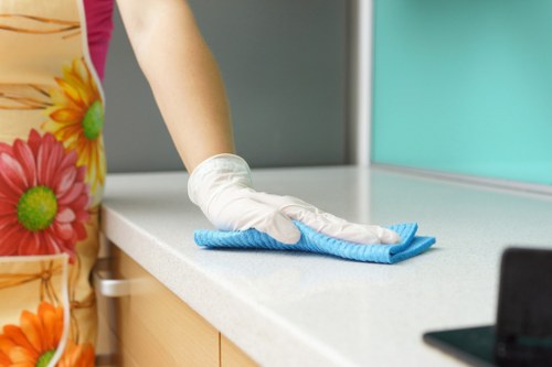 Carpet cleaning quote discussion in an East Bedfont home