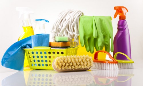Specialist carpet cleaning process in an East Bedfont business setting